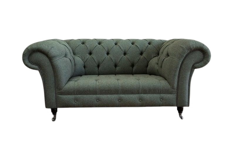 Polster Sofa Design Luxus Stoffsofas Chesterfield Textil Sofa 2 Sitzer