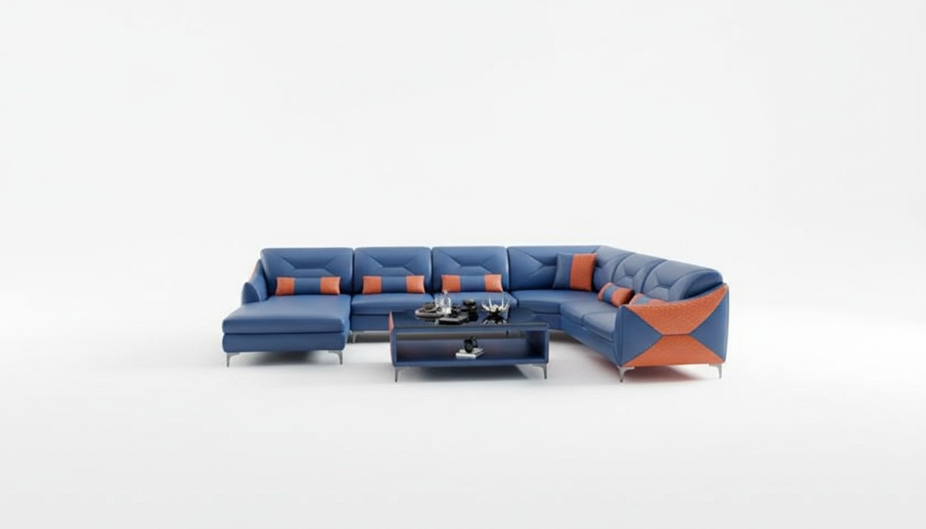 Polster Wohnlandschaft Moderne Ecksofa Design Eckcouch Sofa Sitz Garnituren 2tlg