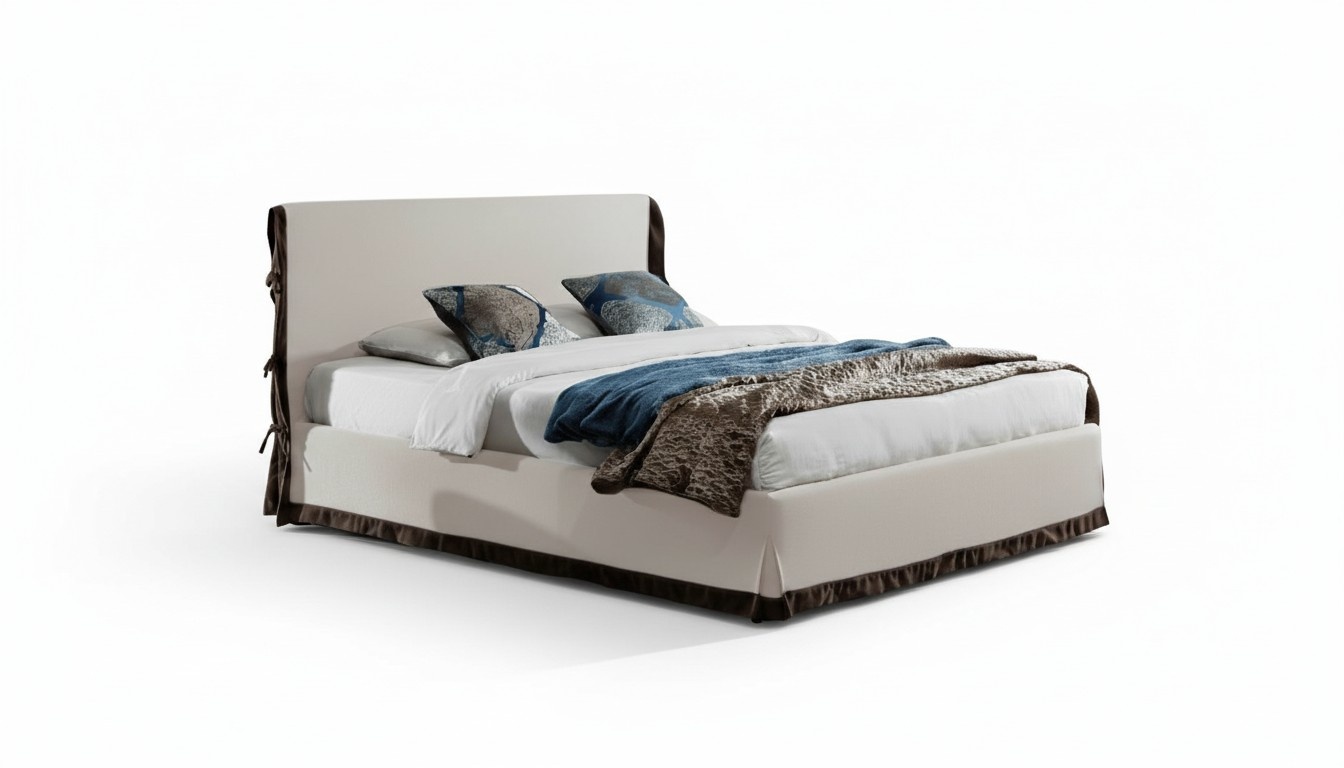 Polsterbett Betten Bett Polster Leder Designer Hotel Doppel Luxus Landhaus