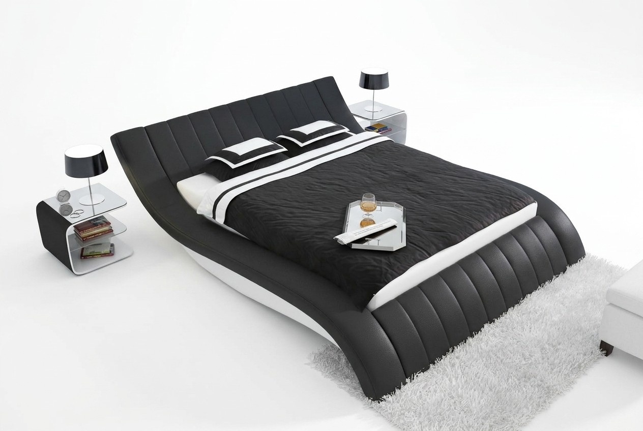 POLSTERBETT LEDERBETT BETT BETT MODELL S-9275 160/180/200X220CM