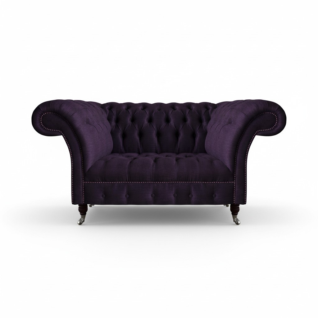 Polstermöbel Sofa Zweisitzer Couch Einrichtung Wohnzimmer Designer Chesterfield