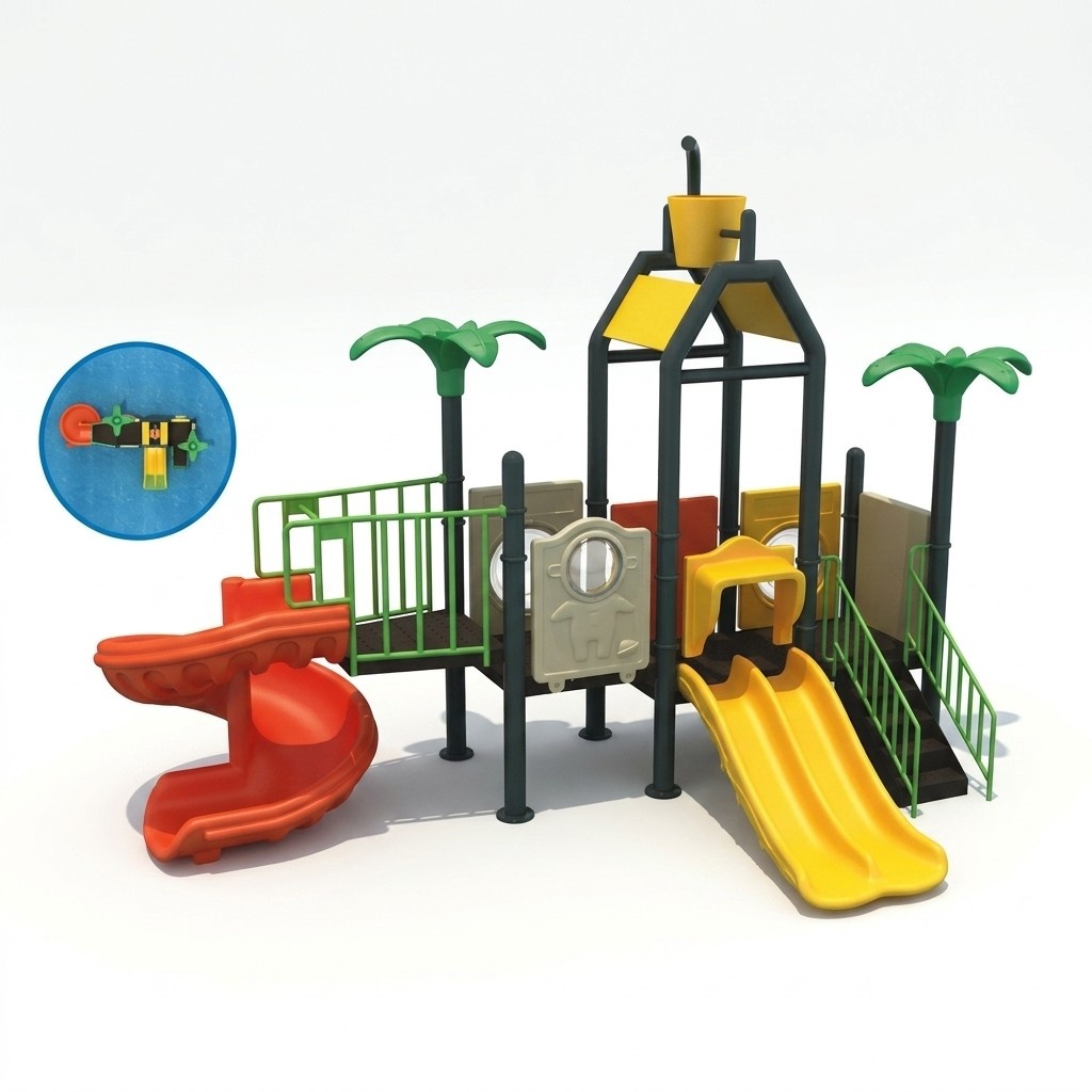 Pool Rutschen Spielplatz für Kinder Unterhaltung für Kinder Outdoor