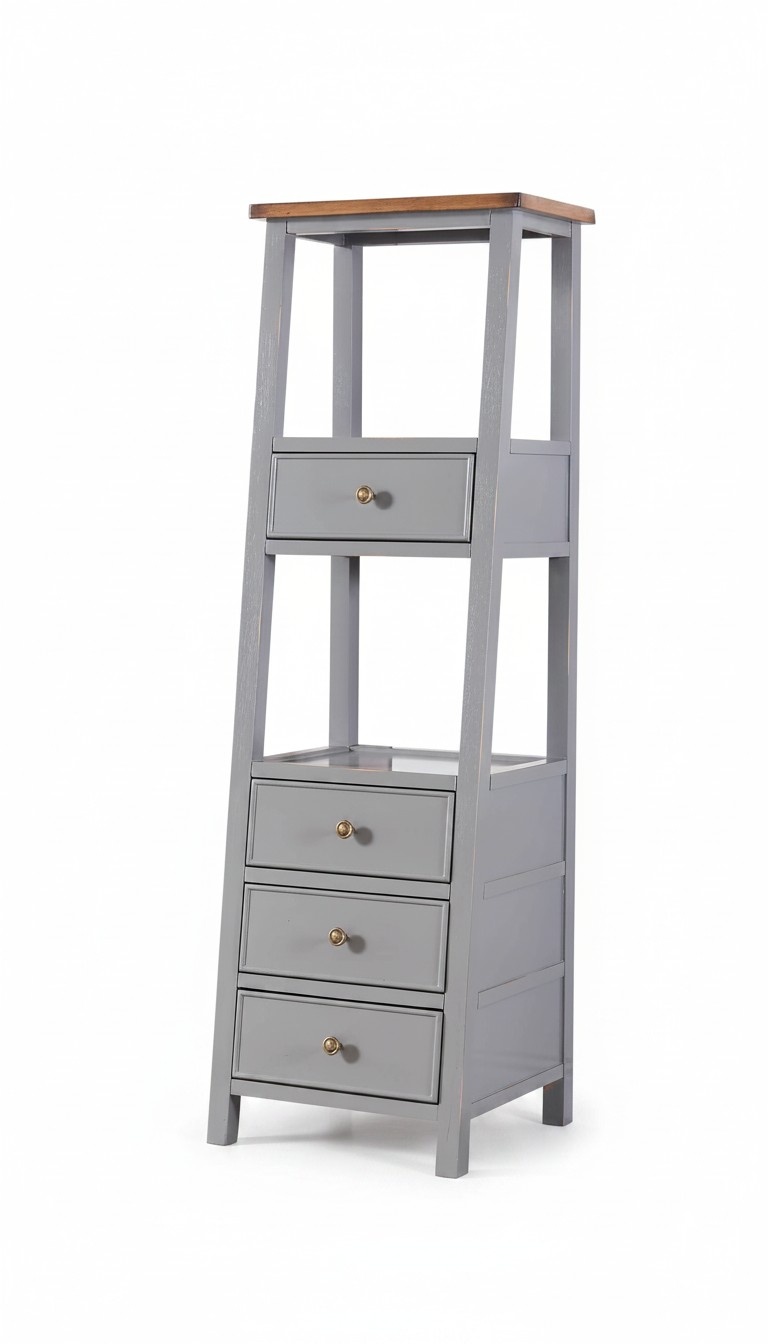 Regal Bücherregal Echtholz natur Handarbeit Ablage Regale Büro Vitrine