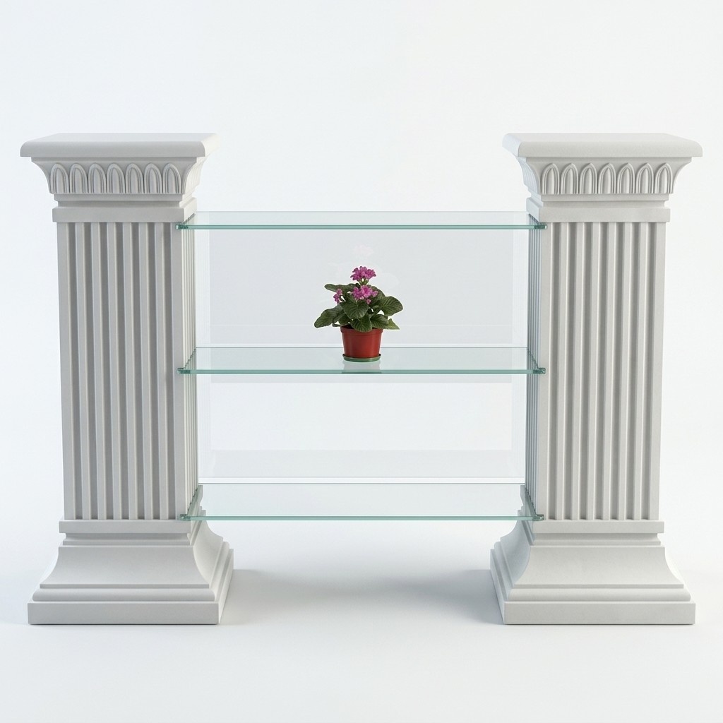 Regale Säule Skulptur Spalte Figuren Skulpturen Dekoration RTV Regal