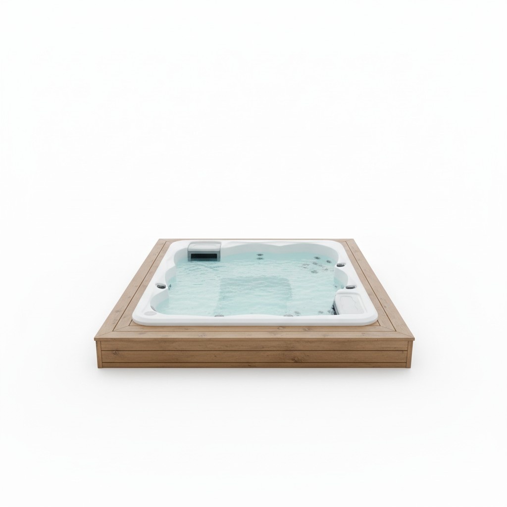 Relaxpool Sprudelbad Outdoor Whirlpool Hydromassagewanne Massagebad 190x190 cm