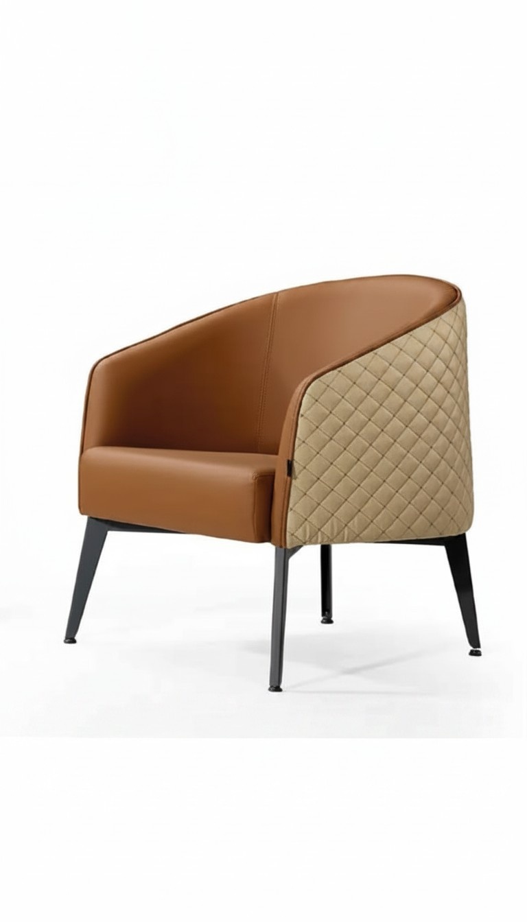 Relaxsessel Sofa Sessel Polstersessel Couch Lounge Büro Hotel Club Braun