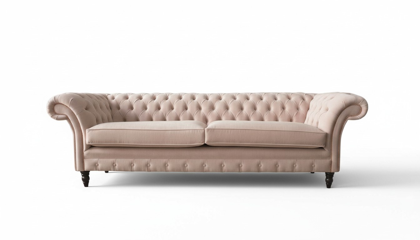 Rosa Viersitzer Polster Sofa 4er Sitz Möbel Big Sofas Couch 245cm Neu