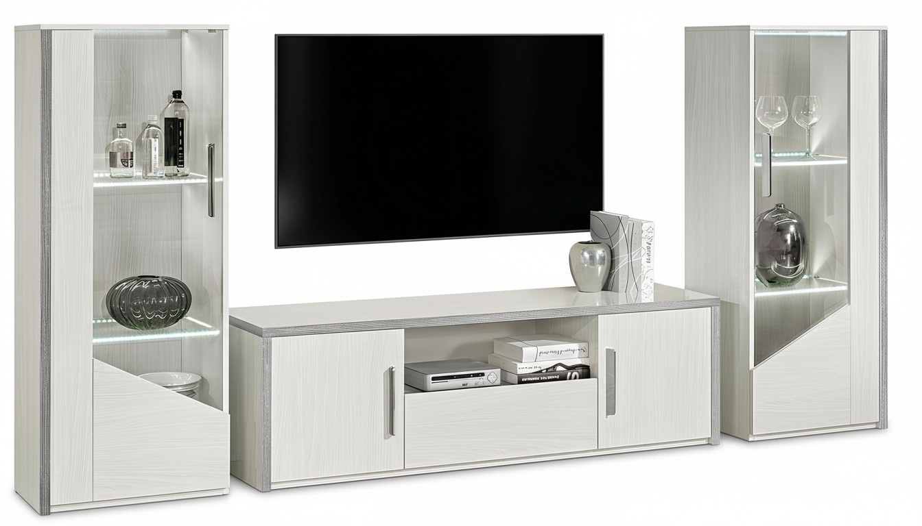 rtv Design Sideboard Fernseh tv Low Luxus Kommode Schrank Modern Weiß Möbel Neu