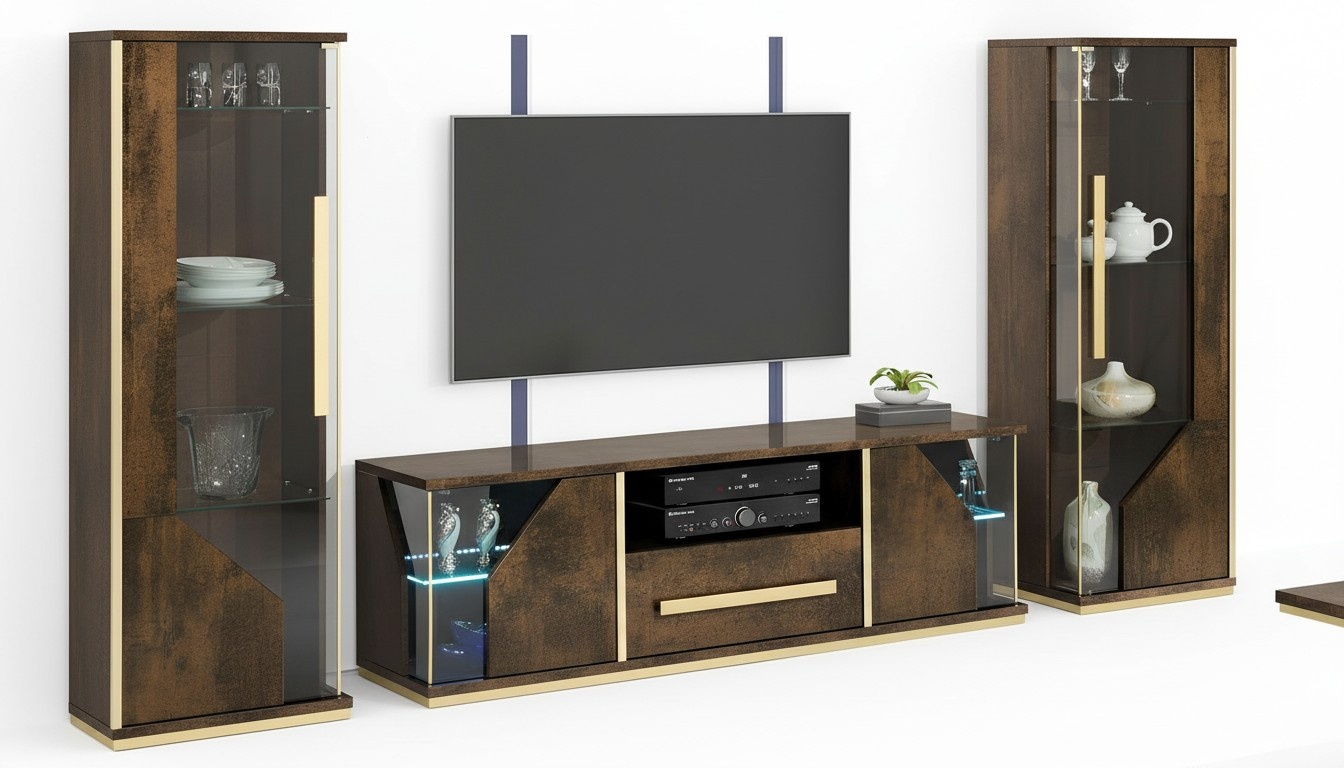 rtv Sideboard tv Lowboard Schrank Tisch Wohnzimmer Holz Design Luxus lowboards