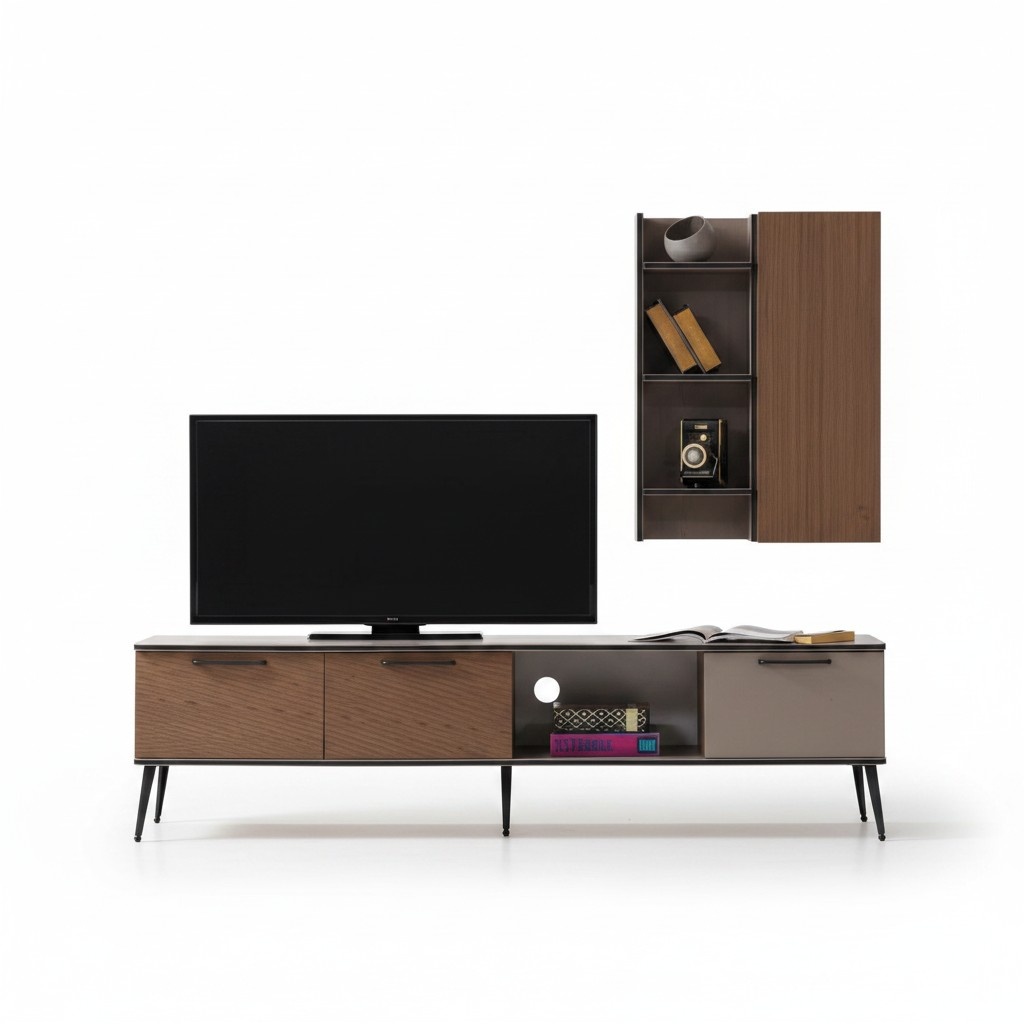 RTV Vitrine TV-Möbel Fernsehschrank TV-Lowboard TV-Board Medienmöbel TV-Konsole