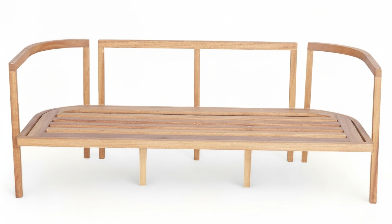 Rückenlehnenbank Designbank Bank Gartenbank Ruhebank Holzbank Sitzbank