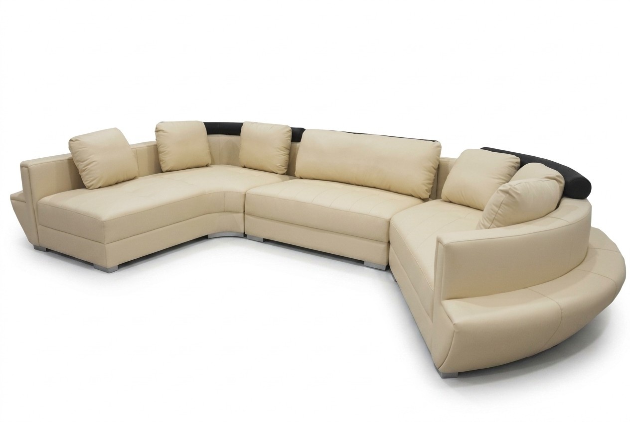 Runde Eck Sofa Couch Polster XXL Big Rund Couchen Wohnlandschaft