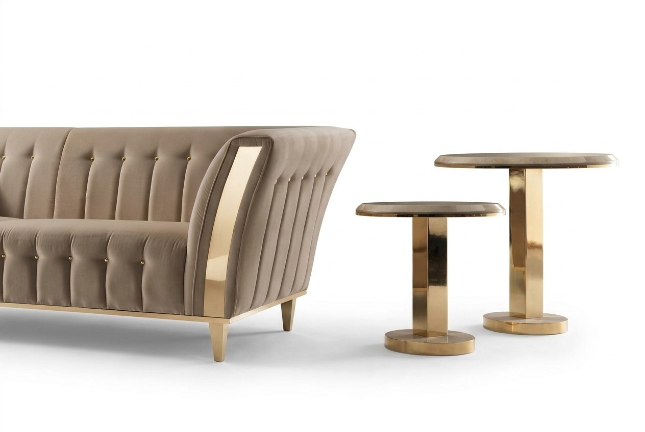 Runder Beistelltisch Tisch Couchtisch Sofa Wohnzimmer Design Tische Rund Möbel