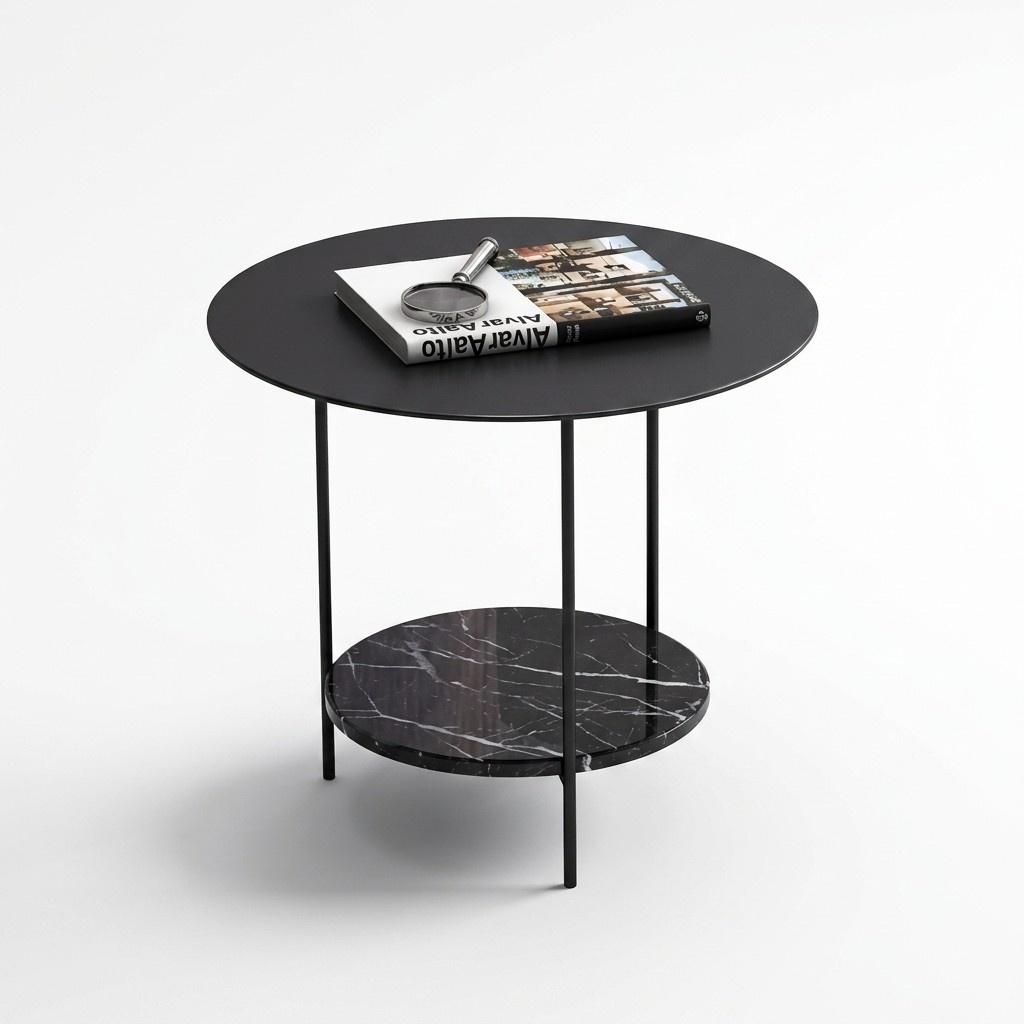 Runder Beistelltisch Tisch Couchtisch Sofa Wohnzimmer Design Tische Rund