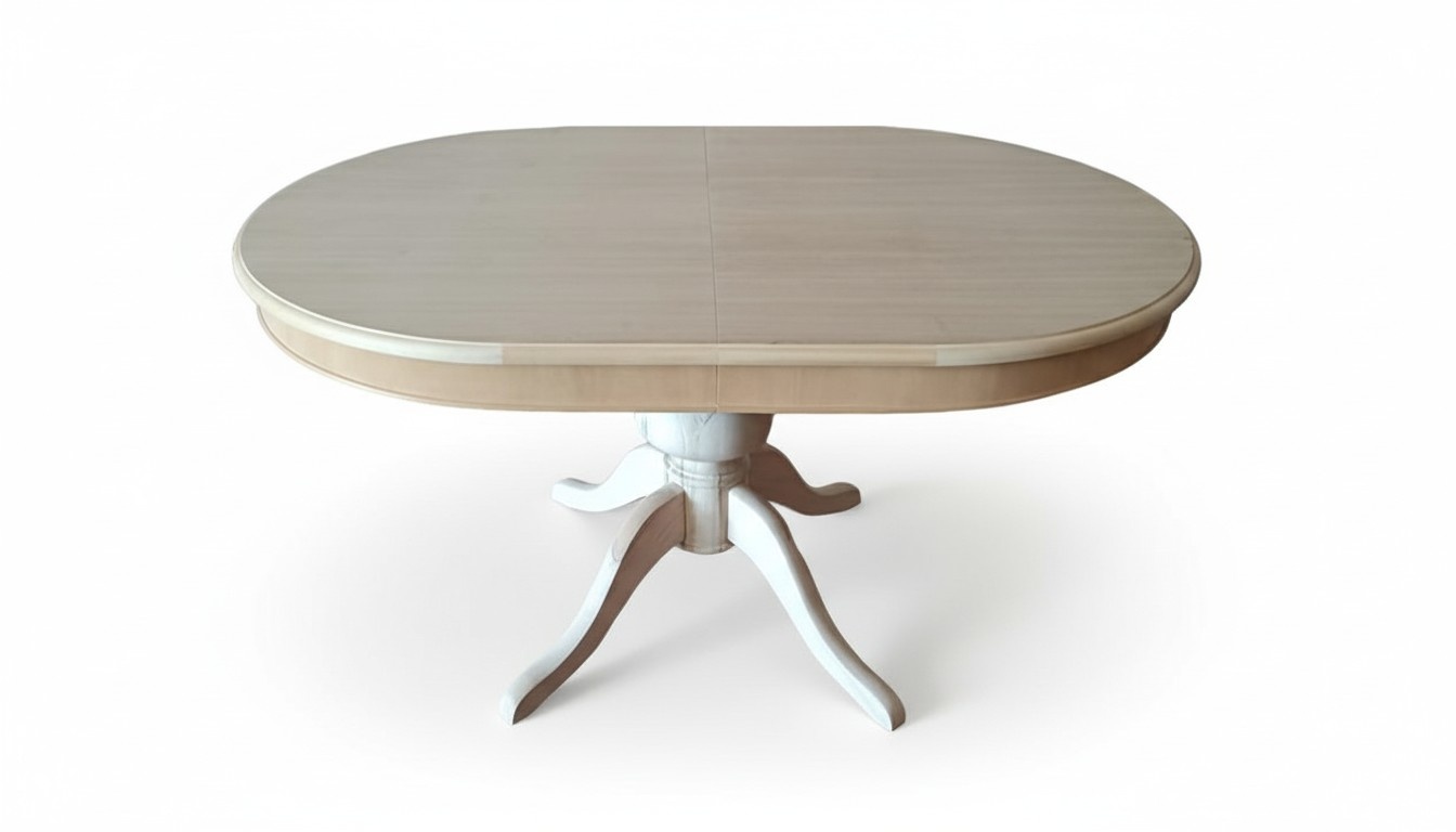 Runder Esstisch Esszimmer Tische Wohnzimmer rund Tisch 135 x 91 cm Holz Möbel