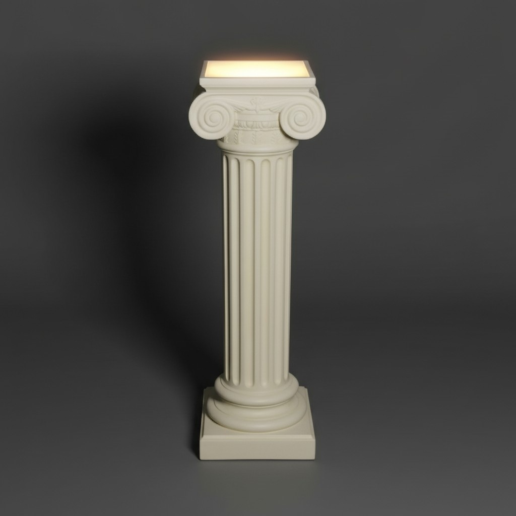 Säule Lampe Steh Leuchte Skulptur Stand Leuchten Figur Skulpturen Säulen