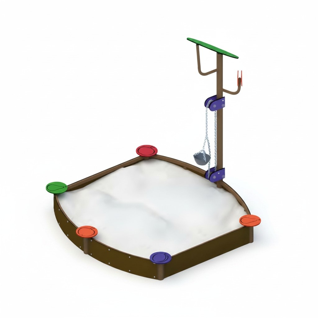 Sandkasten Spielbereich Spielgehege Sandzone Buddelbereich Sandspielzone