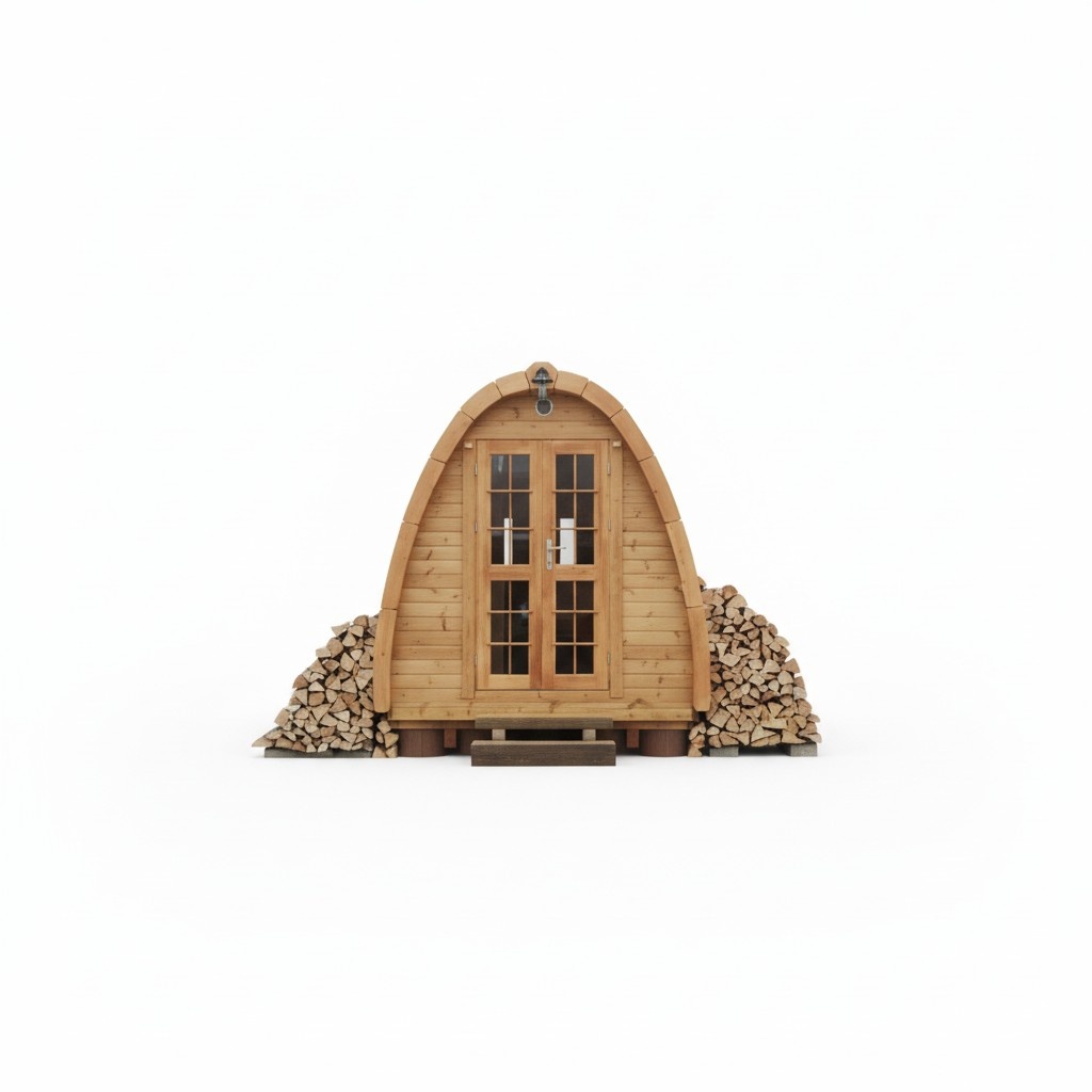Sauna Holz Außensauna Gartensauna Saunas Finnische Ofen Saunahaus 10.40m² 4.80m