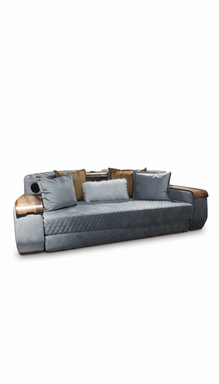 Schlafsofa Luxus Designer Sofa 3 Sitzer Möbel Polster Textil Couchen Neu