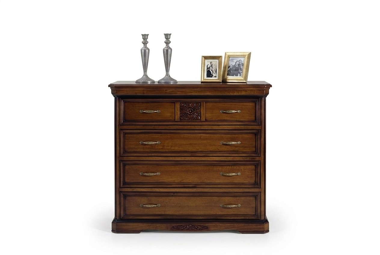 Schlafzimmer Bett Braun Luxus Möbel Vaccari cav giovanni Betten Massivholz Neu