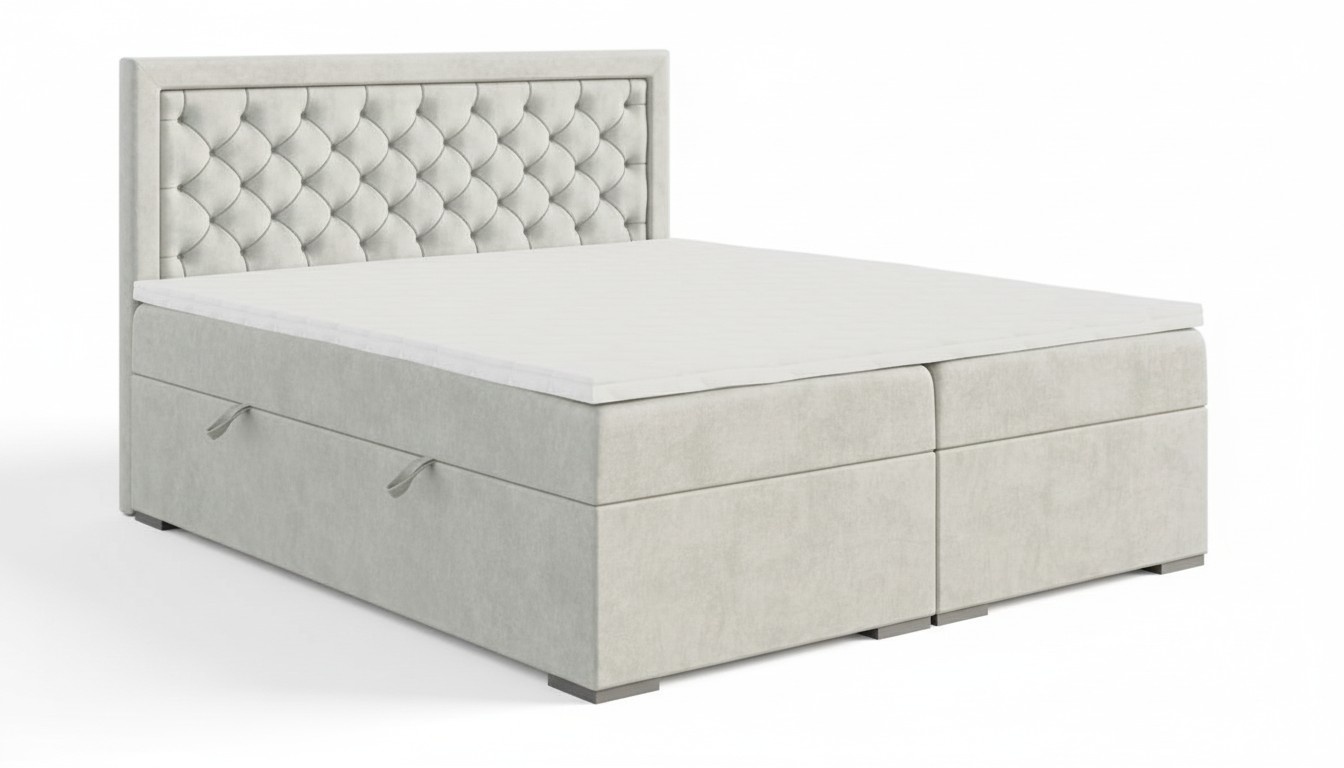 Schlafzimmer Bett Luxus Möbel Stil Modern Boxspringbett Design Doppelbett