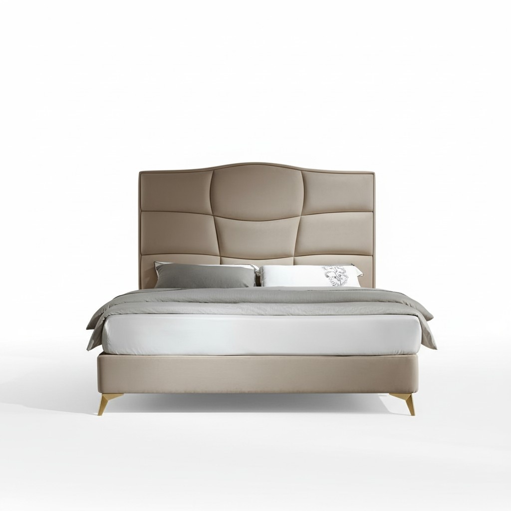 Schlafzimmer Doppelbett 180x200cm Luxus Bett Modern Textil Neu