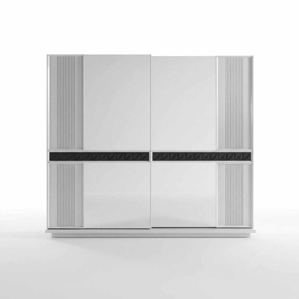 Schlafzimmer Holz Kleiderschrank Luxus Design Schränke Modern Grau