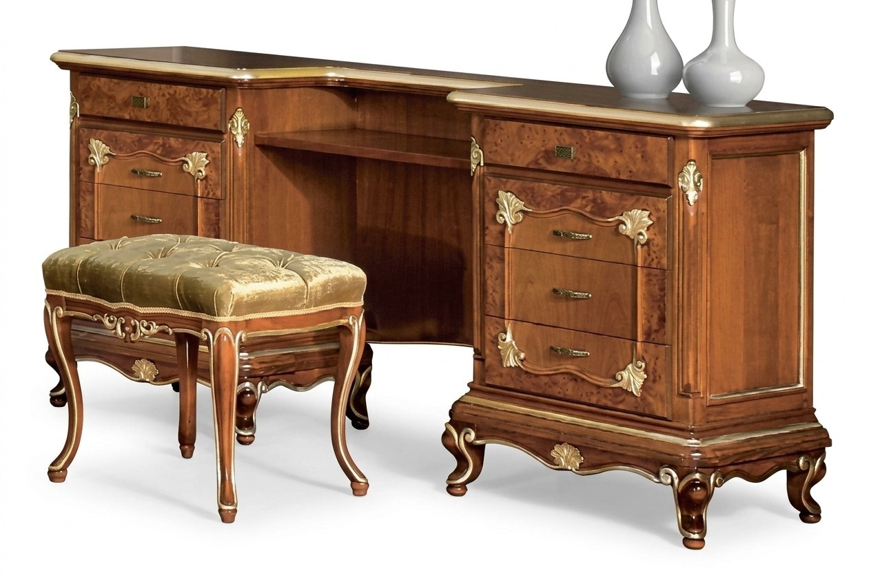 Schlafzimmer Holz Konsolentisch Tisch Konsole Schmink Tische Möbel Sekretär