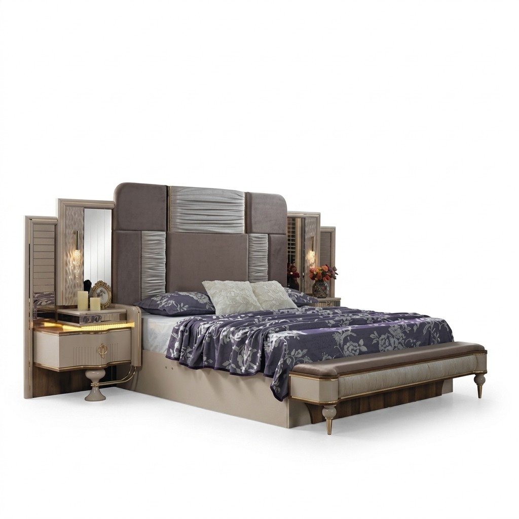 Schlafzimmer Komplettset Designer Schlafzimmermöbel Set Komplettangebot 3tlg.