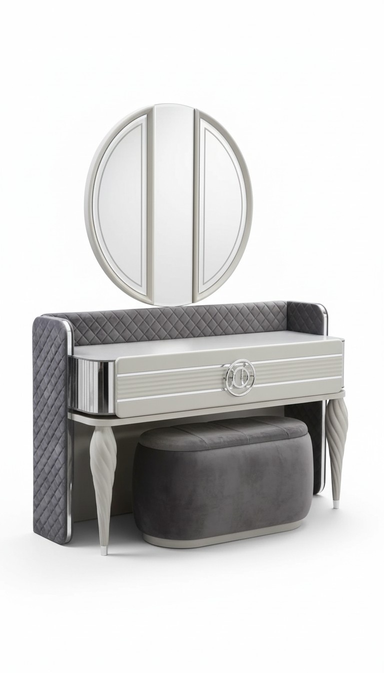 Schlafzimmer Schminktisch mit Spiegel Luxus Neu Konsole Modern Design