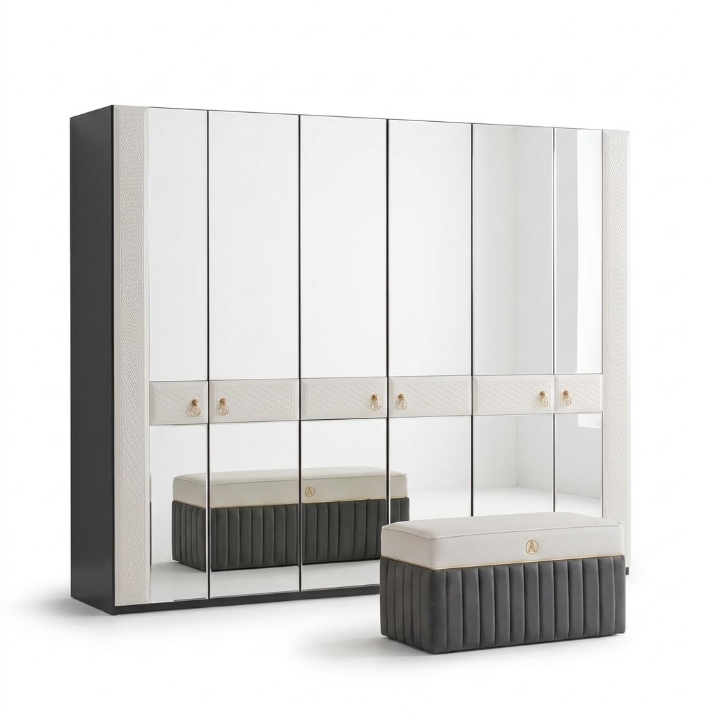 Schlafzimmer Schrank Holz Möbel Italienischer Stil Schränke Kleiderschrank Neu