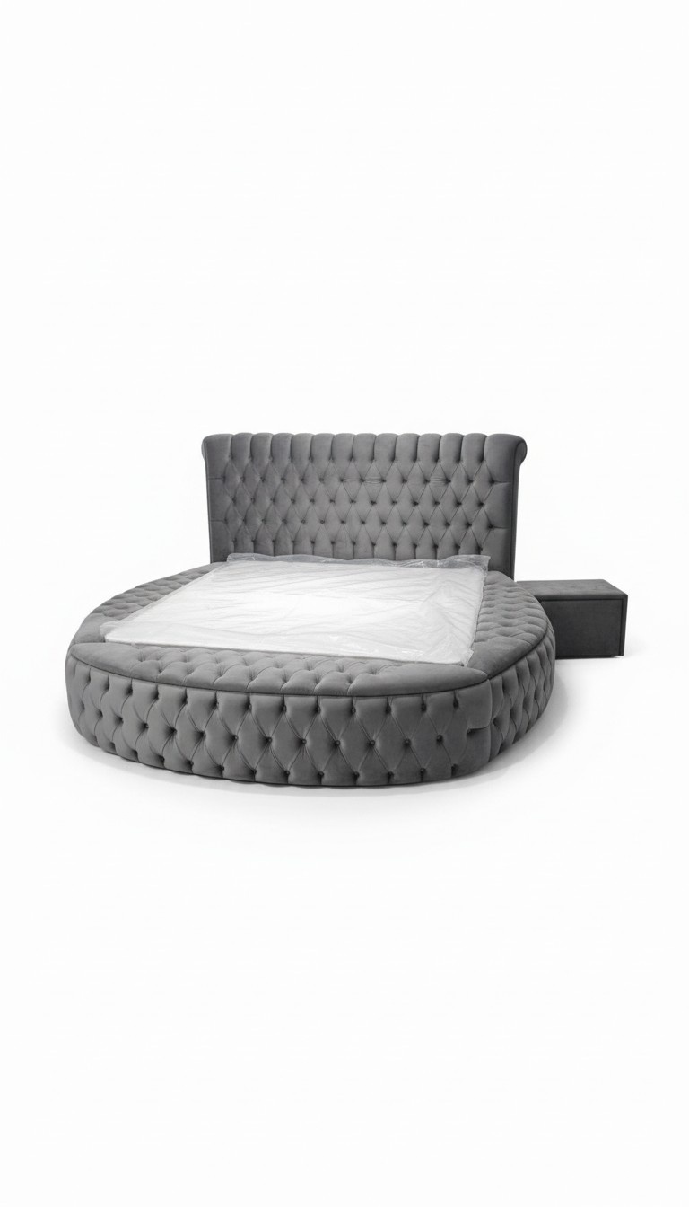 Schlafzimmer Set Bett + 2x Nachttische + Kommode Design Möbel 4 tlg. Neu