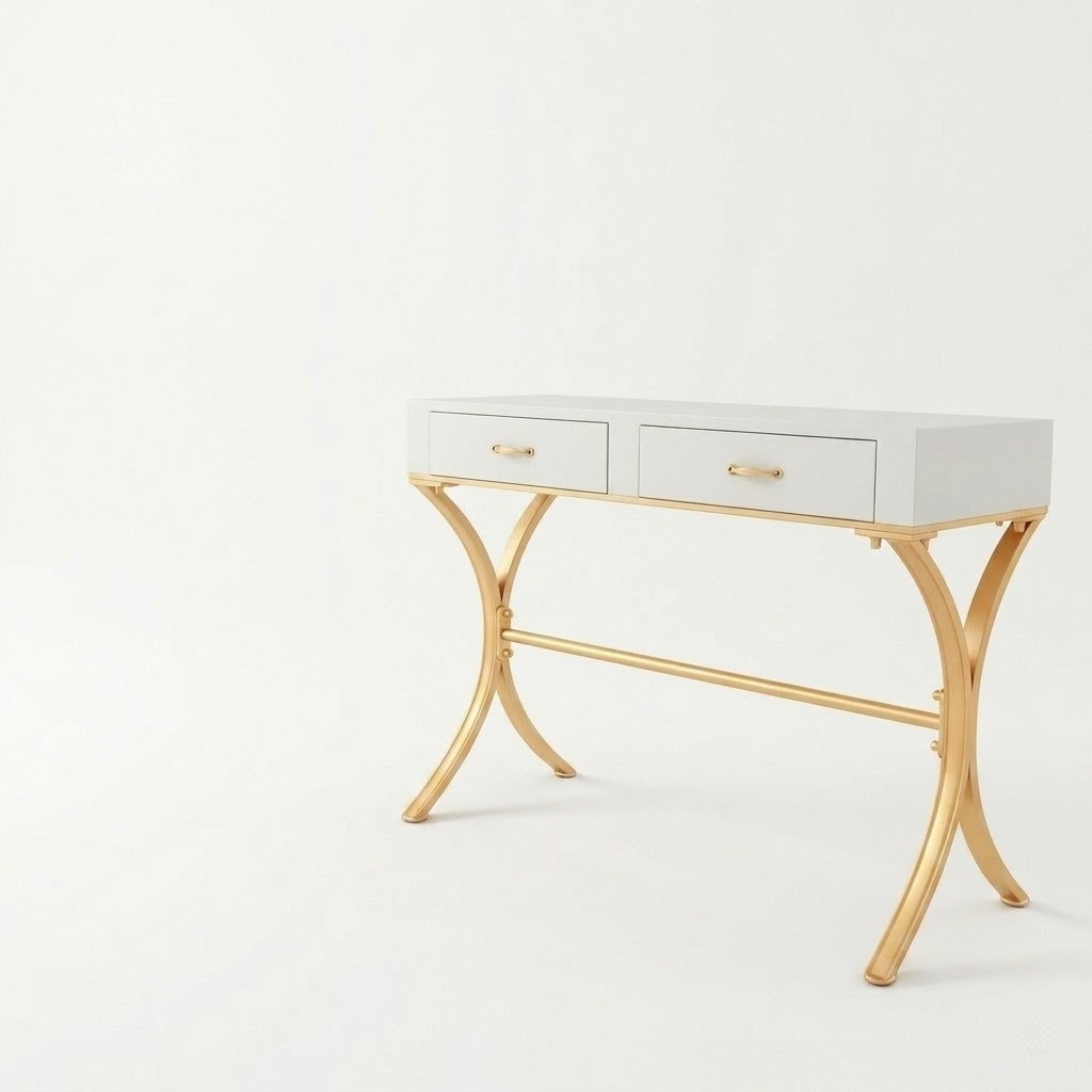 Schmink Tisch Kommode Konsolen Tische Holz Weiß Sekretär Designer