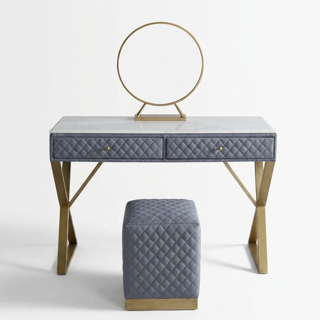 Schmink Tische Konsolen Tisch Schlaf Zimmer Holz Spiegel + Kommode
