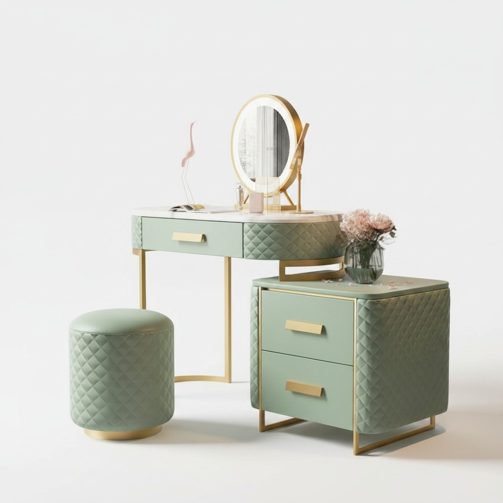 Schminktisch Design Tische Kosmetik Frisier Spiegel Konsole Schlafzimmer