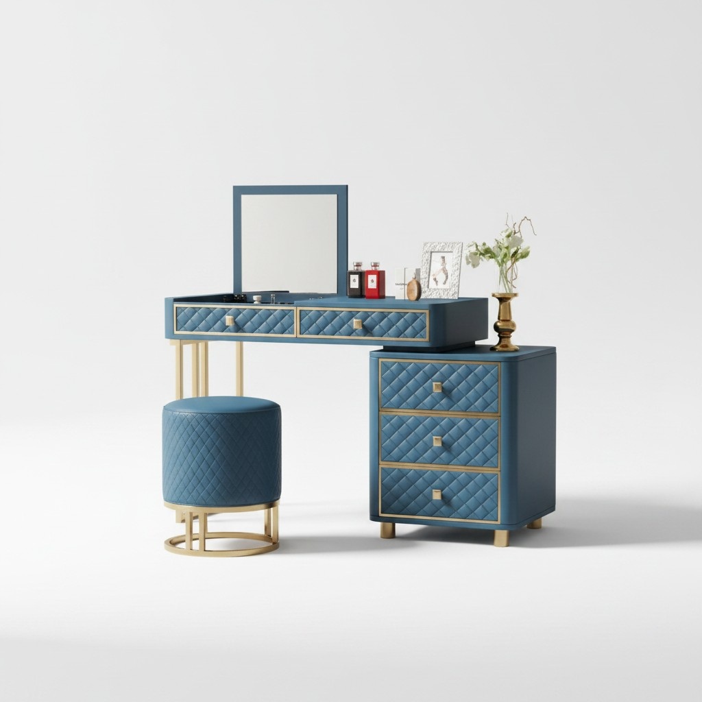 Schminktisch Kosmetik Tisch Spiegel Design Konsolen Kommode Tische