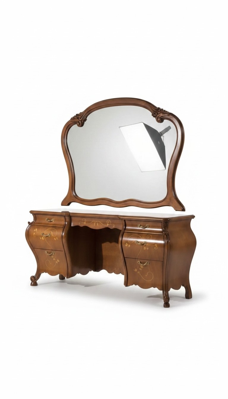 Schminktisch Set Spiegel Schlafzimmer Möbel Anrichte Kommode Design 2tlg
