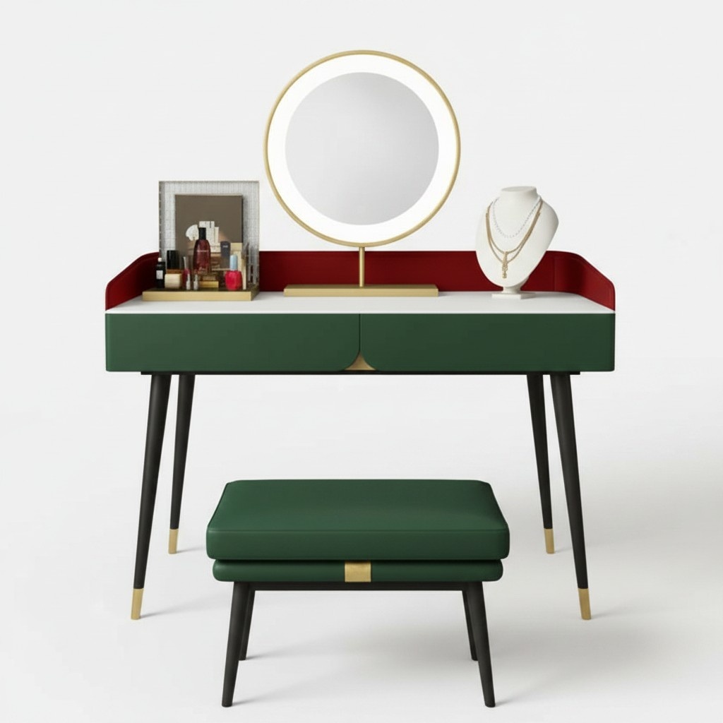 Schminktisch Spiegel Konsole Schlafzimmer Holz Tisch Luxus Neu