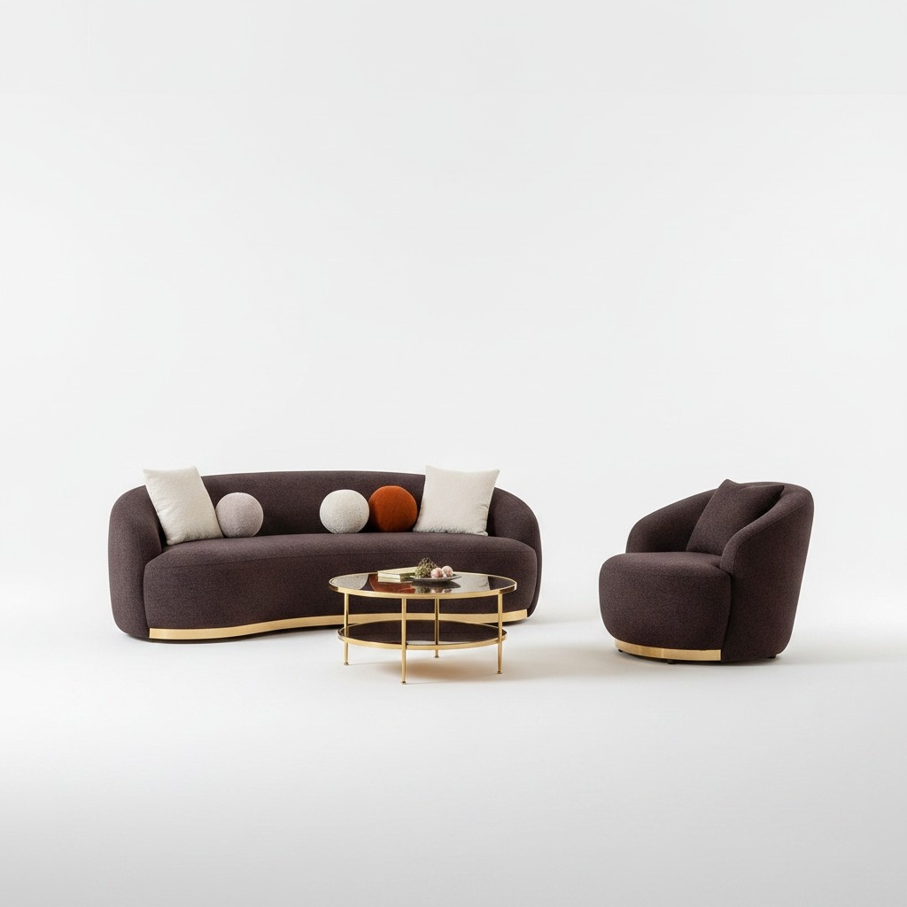 Schönheit und Komfort in einem Set – Sofa und Sessel