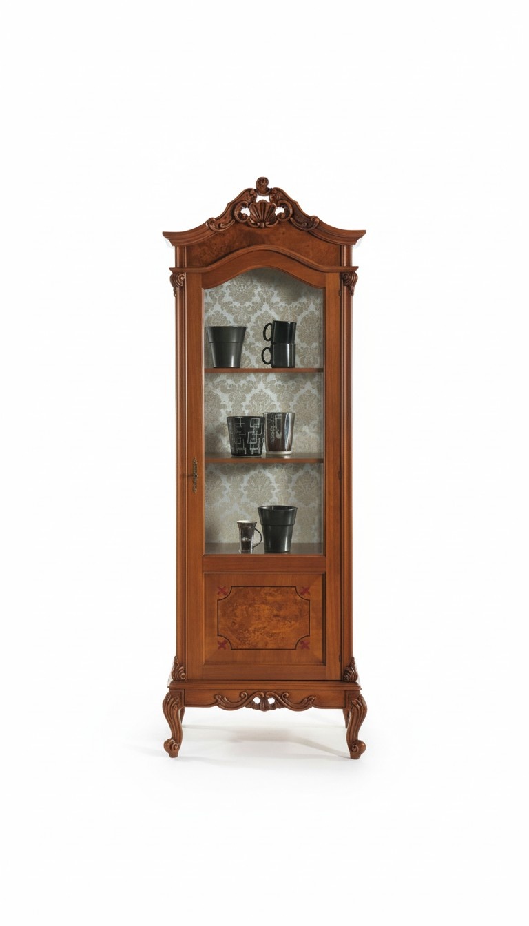 Schränke Vitrinen Glas Schrank Echtholz Vitrine Anrichte Wohnzimmer Holz Möbel