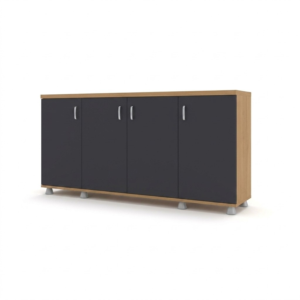 Schrank Büromöbel Arbeitszimmer Holz Büroschrank Regal Aktenschrank