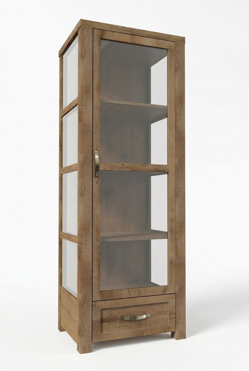 Schrank Esszimmerschrank Glas Schrank Möbel Regal Vitrine Vitrinen Holz Landhaus