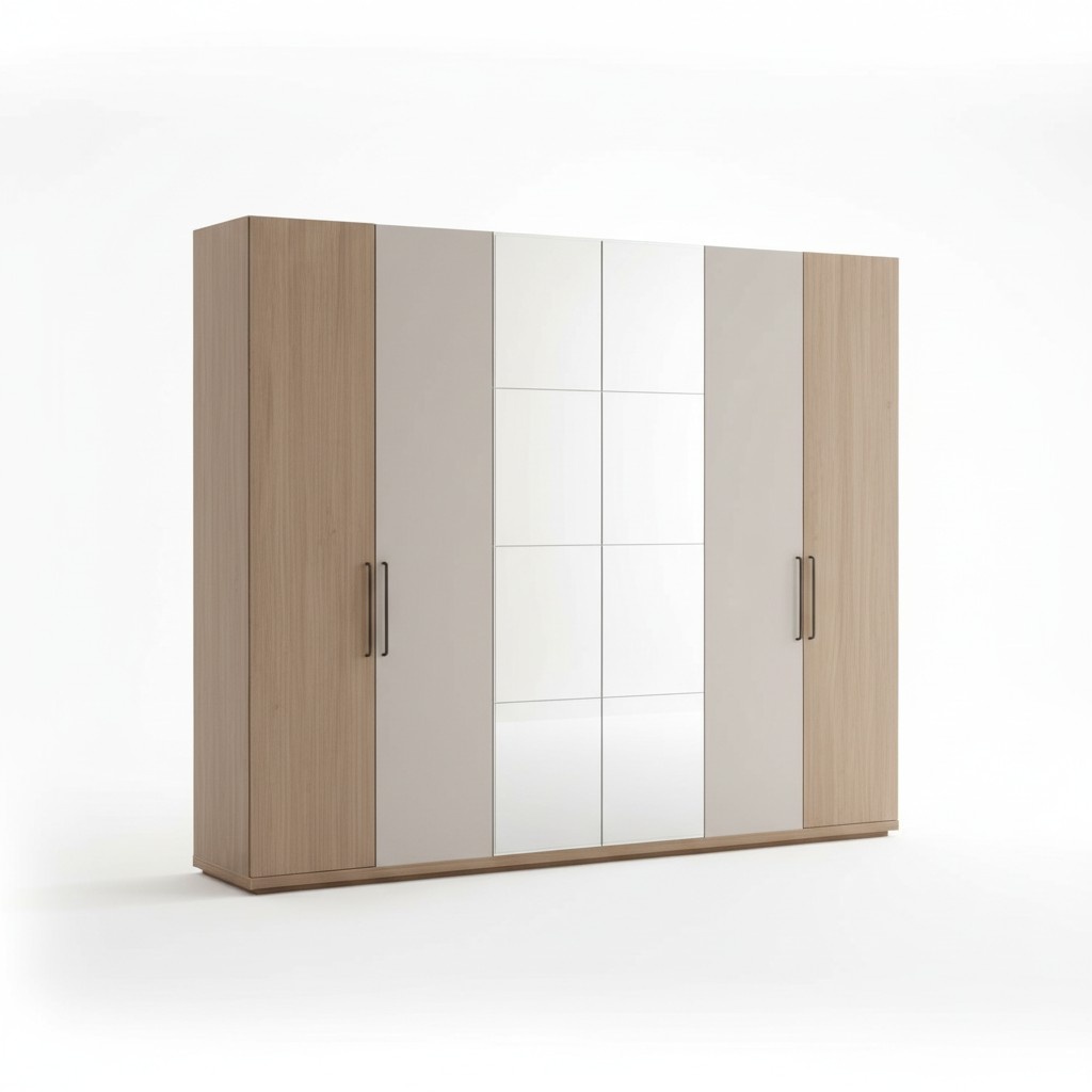 Schrank Kleiderschrank Schrankwand Spiegel Schrankmöbel Schlafzimmer Garderobe