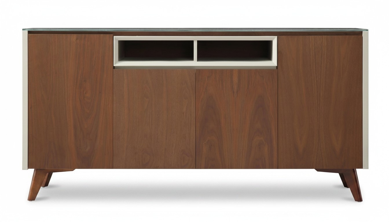 Schrank Vitrine Moderner Schrank Buffet Bar Anrichte Design Kommode Holz