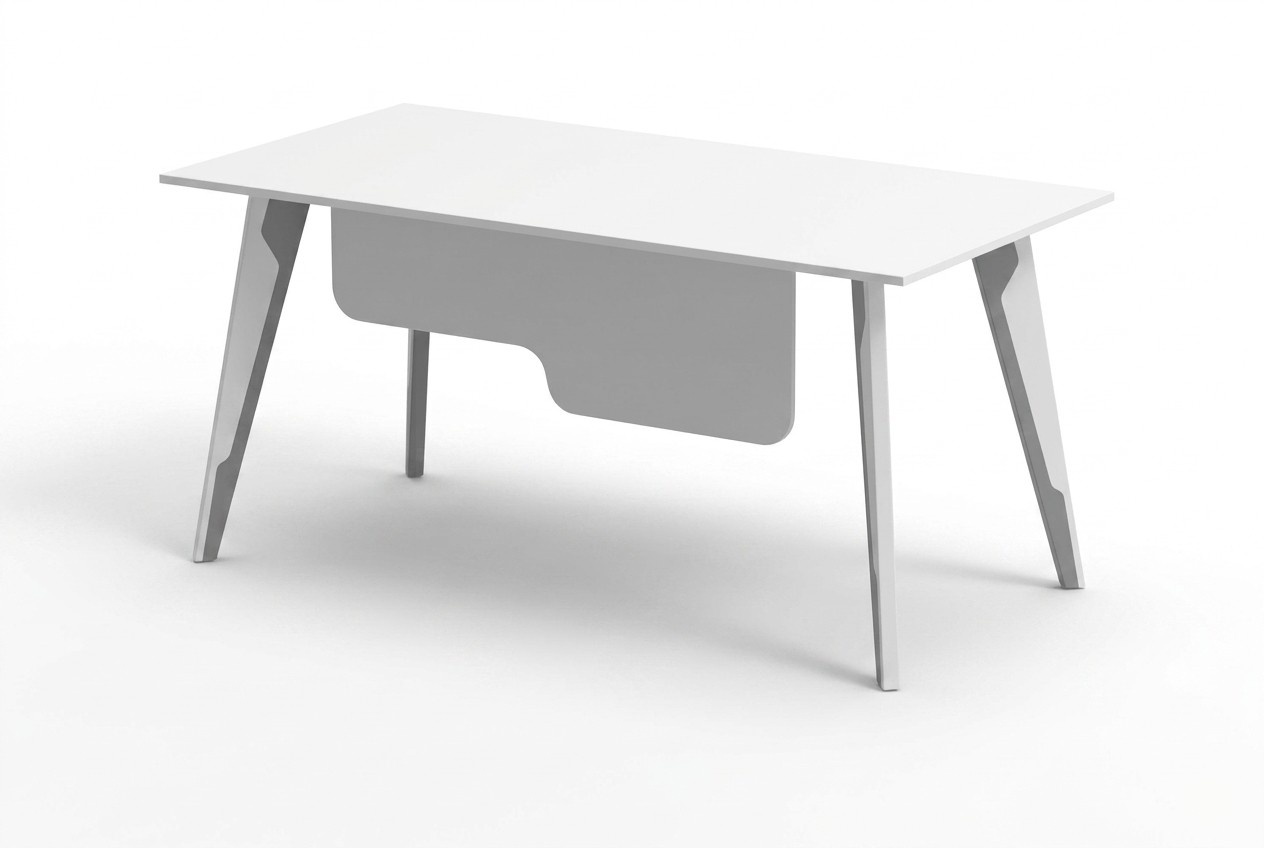 Schreibtisch Arbeitszimmer Tisch Bürotisch Computertisch Weiß - Schwarz