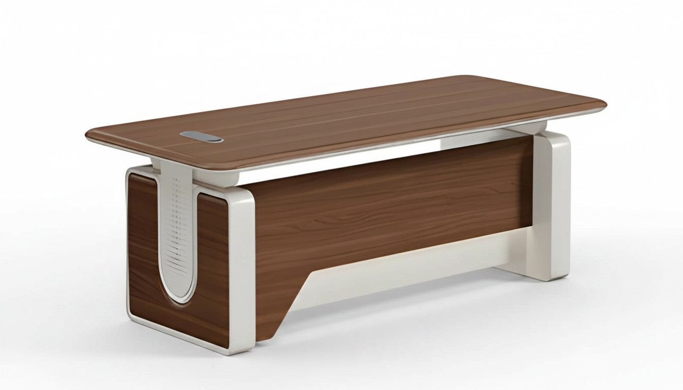 Schreibtisch Büro Tisch 200x90x75 cm modern Holz Arbeitszimmer