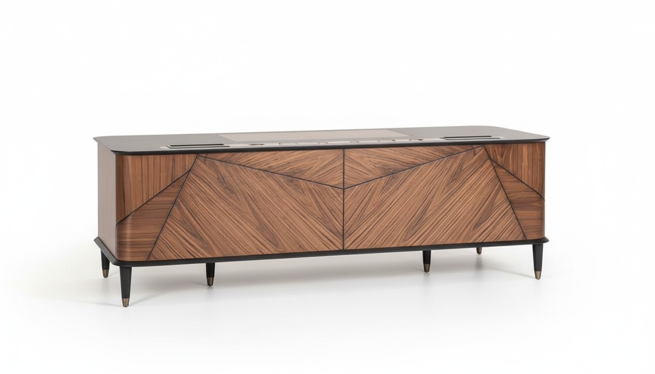 Schreibtisch Bürotisch Braun Bronze Büroeinrichtung Büro Holz Modern Neu