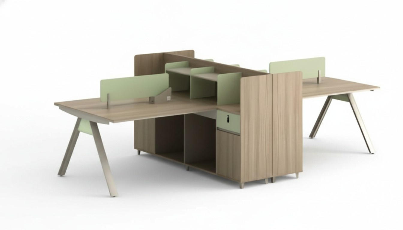 Schreibtisch Co Working Tisch Teambürotisch Gemeinschaftsschreibtisch 4 Personen