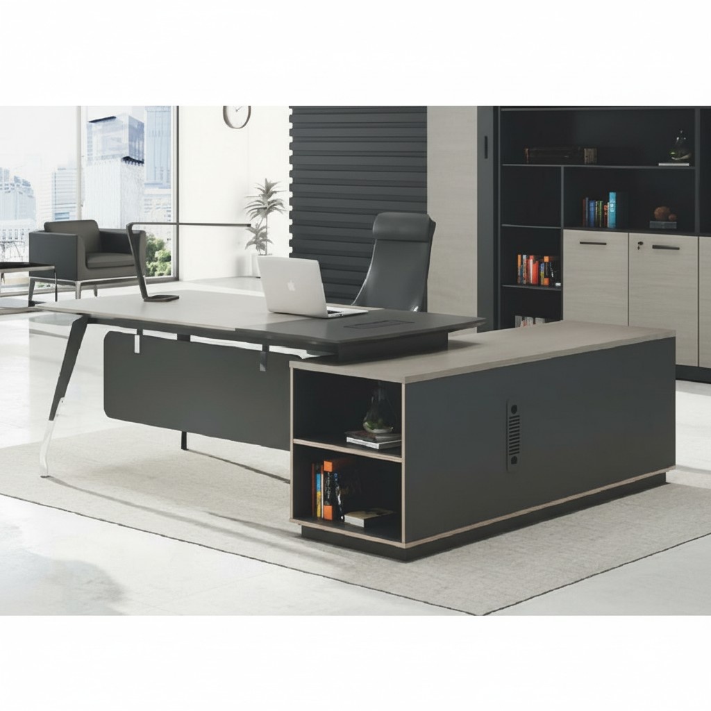 Schreibtisch Eckschreibtisch Büro Tisch Möbel Einrichtung Chef Schreibtische