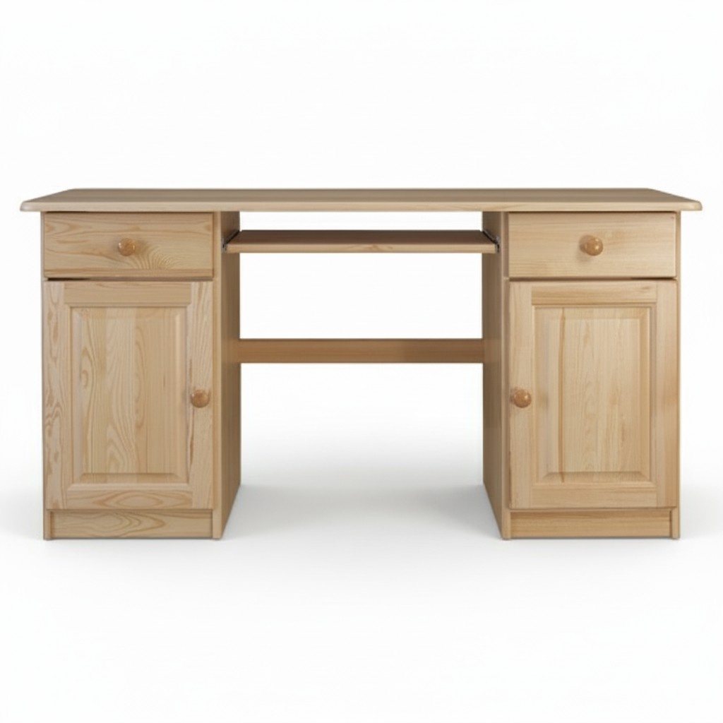 Schreibtisch Holztisch Bürotisch Tisch Büromöbel Tische Massivholz Computertisch